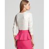 Alice + Olivia Sweater Cena Rhinestone Crewneck in White - Lyst
