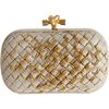 Bottega Veneta Intreccio Rings Knot Minaudiere in Beige - Lyst