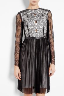 Catherine Deane Maria Monochrome Lace Long Sleeve Dress - Lyst
