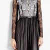 Catherine Deane Maria Monochrome Lace Long Sleeve Dress in Black - Lyst