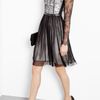 Catherine Deane Maria Monochrome Lace Long Sleeve Dress in Black - Lyst