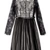 Catherine Deane Maria Monochrome Lace Long Sleeve Dress in Black - Lyst