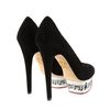 Charlotte Olympia Dance with Me Pumps in Black Suede in White (black) - Lyst