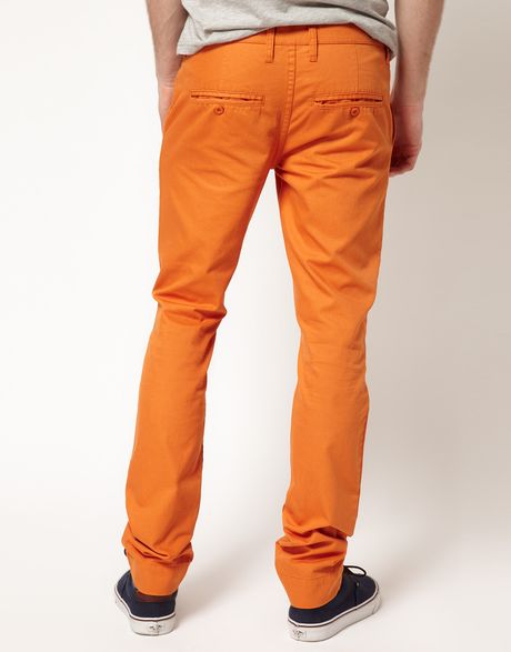 burnt orange chinos mens