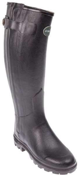 Le Chameau Rubberised Leather Boot - Lyst
