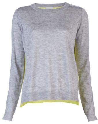 Mason by Michelle Mason Silk Back Sweater - Lyst