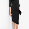 Mcq By Alexander Mcqueen Pierced Sbend Dress in Black - Lyst