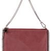 Stella Mccartney Chain Trimmed Clutch in Red (purple) - Lyst
