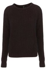 Topshop Angora Stitch Jumper By Boutique