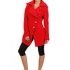 Vivienne Westwood Anglomania Wool Flannel Coat in Red - Lyst