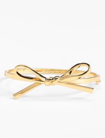Kate Spade Skinny Mini Bow Bangle - Lyst