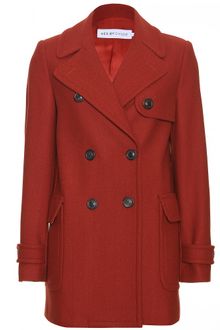 See By Chloé Doublebreasted Herringbone Wool Jacket - Lyst