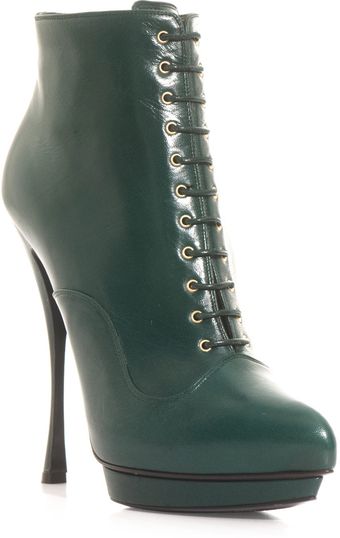 Alexander McQueen Laceup Boots - Lyst