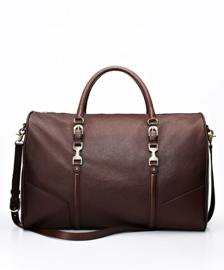 Ann Taylor Weekender Duffle Bag in Purple (oxblood) Ann Taylor Weekender Duffle Bag in Purple (oxblood)