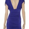 Bcbgmaxazria Nevis Ruched Jersey Dress in Blue - Lyst