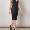 Bottega Veneta Bustier Woven Dress in Black - Lyst