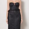 Bottega Veneta Bustier Woven Dress in Black - Lyst