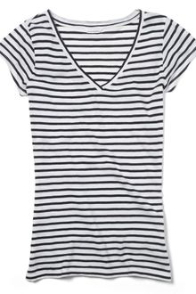 Club Monaco Irene Slub V-neck Tee - Lyst
