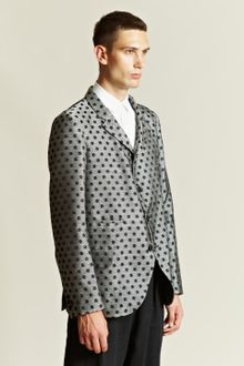 Comme Des Garçons Comme Des Garcons Homme Plus Mens Jacquard Dot Checkerboard Blazer - Lyst