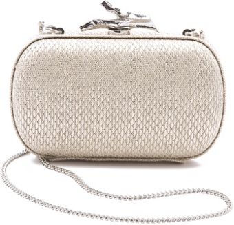 Diane Von Furstenberg Lytton Small Raffia Clutch - Lyst