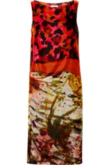Erdem Adrianna Printed Velvet Dress - Lyst
