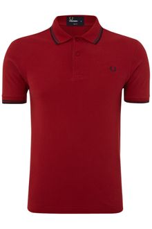 Fred Perry Slim Fitted Twin Tipped Polo Shirt - Lyst