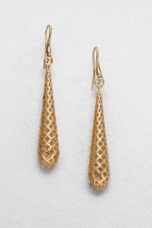 Gucci 18k Gold Drop Earrings - Lyst