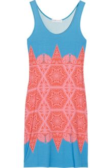 Jonathan Saunders Ava Printed Stretchjersey Tank Dress - Lyst