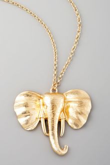 Jules Smith Elephant Pendant Necklace - Lyst