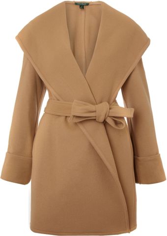 Lauren by Ralph Lauren Shale Wrap Coat - Lyst