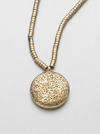 Low Luv Textured Pendant Necklace - Lyst