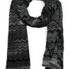 Missoni Charcoalfir Green Metallic Variegated Knit Scarf in Gray (charcoal) - Lyst