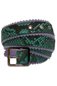 Missoni Snakeskin Belt - Lyst