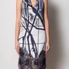 Missoni Branch Print Sequinhem Dress in Blue (grey) - Lyst