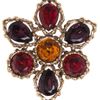 Oscar De La Renta Gold Amethyst Siam Broche Necklace in Gold - Lyst