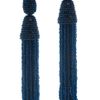 Oscar De La Renta Long Tassel Earrings in Blue (red) - Lyst
