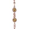 Oscar De La Renta Rose Gold Crystal Chain Necklace in Pink (rose) - Lyst