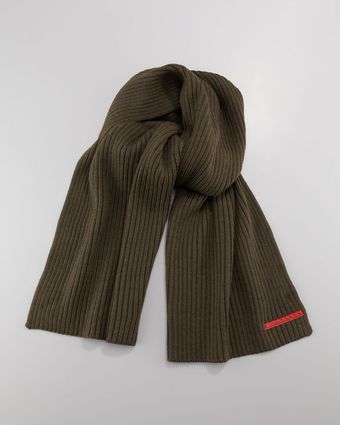 Prada Knit Scarf - Lyst