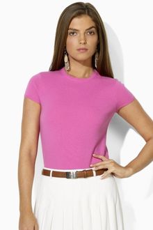 Ralph Lauren Blue Label Cashmere Crewneck Sweater - Lyst