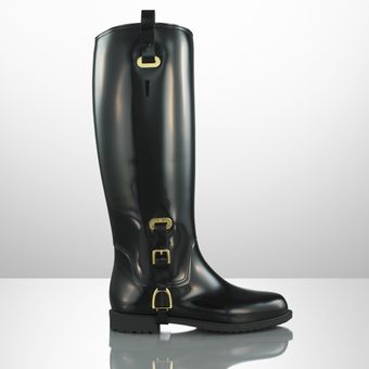 Ralph Lauren Collection Odette Rubber Rain Boot - Lyst