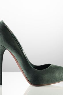 Ralph Lauren Collection Benita Suede Pump - Lyst