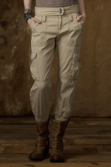 Ralph Lauren Cotton Cropped Cargo Pant - Lyst