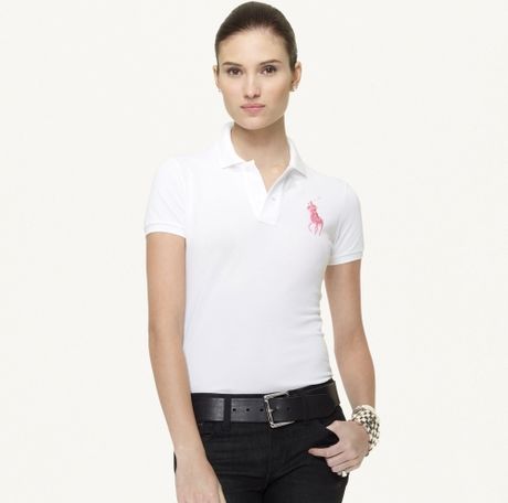 pony ralph polo lauren pink stretch