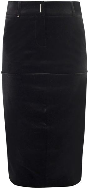 Sportmax Valette Velvet Pencil Skirt - Lyst