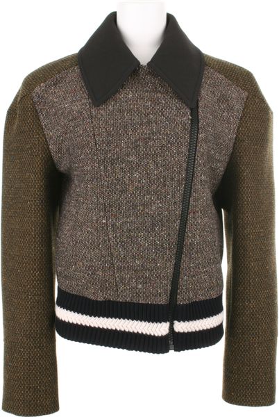 Stella Mccartney Jacket in Multicolored Stretch Tweed in Gray (multicolored) - Lyst