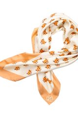 Tory Burch Foxy Printed Chiffon Scarf