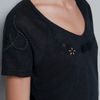 Zara Romantic Embroidered Tshirt in Gray (dark lead) - Lyst