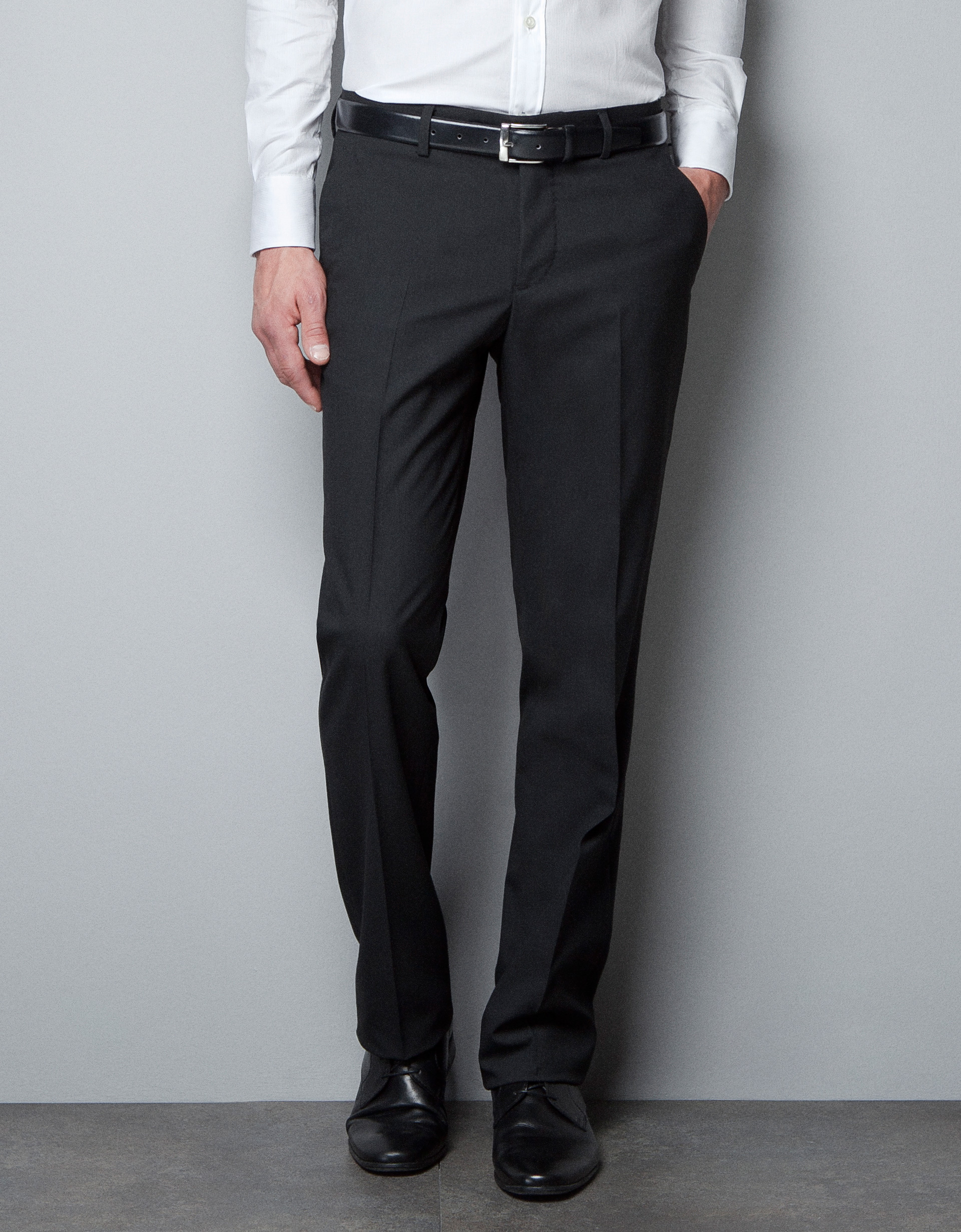Zara Charcoal Stretch Trousers in Gray for Men (marengo) | Lyst
