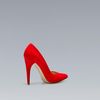 Zara Basic Suede Court Shoe in Red - Lyst