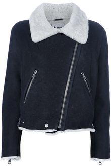 Acne Rita Shearling Leather Jacket - Lyst